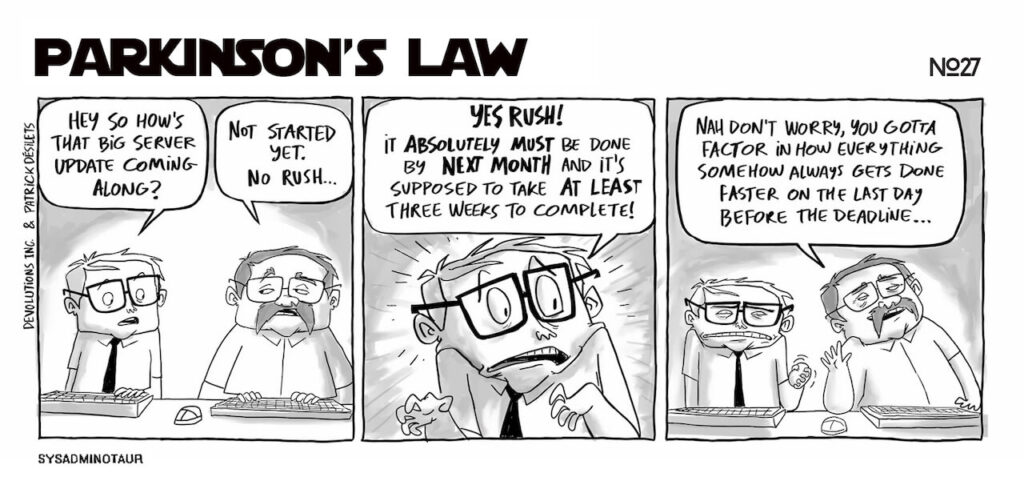 Parkinson's Law Funny Example