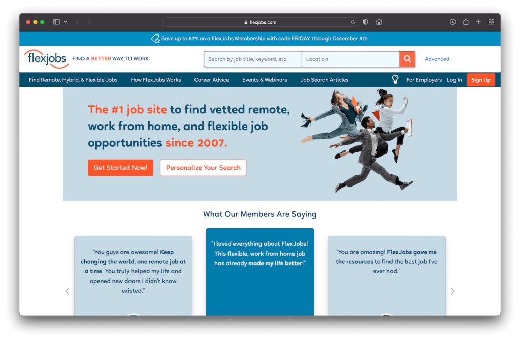 Flexjobs - Upwork Competitor
