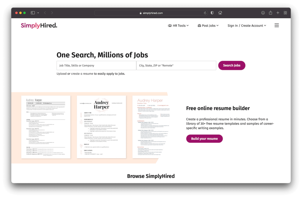 SimplyHired - Upwork Competitor
