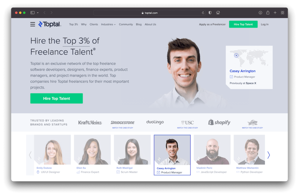 Toptal - Upwork Competitor