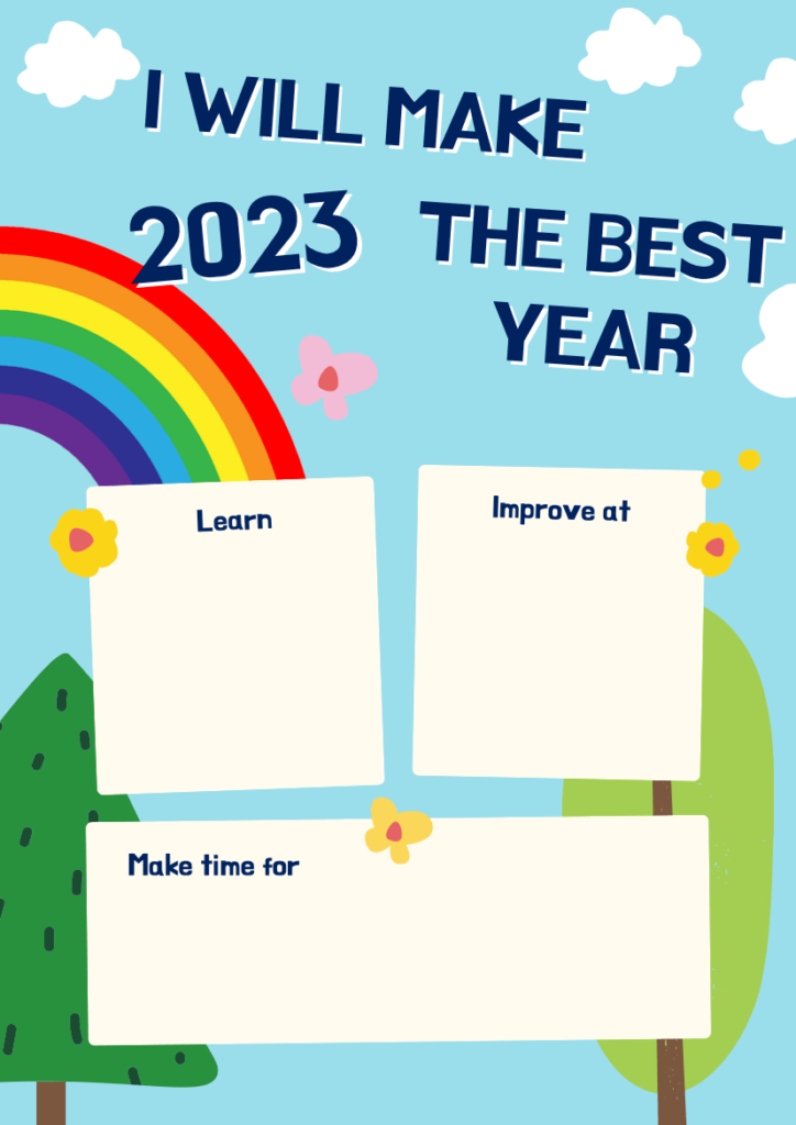 The Best Year - New Year's Resolution Template