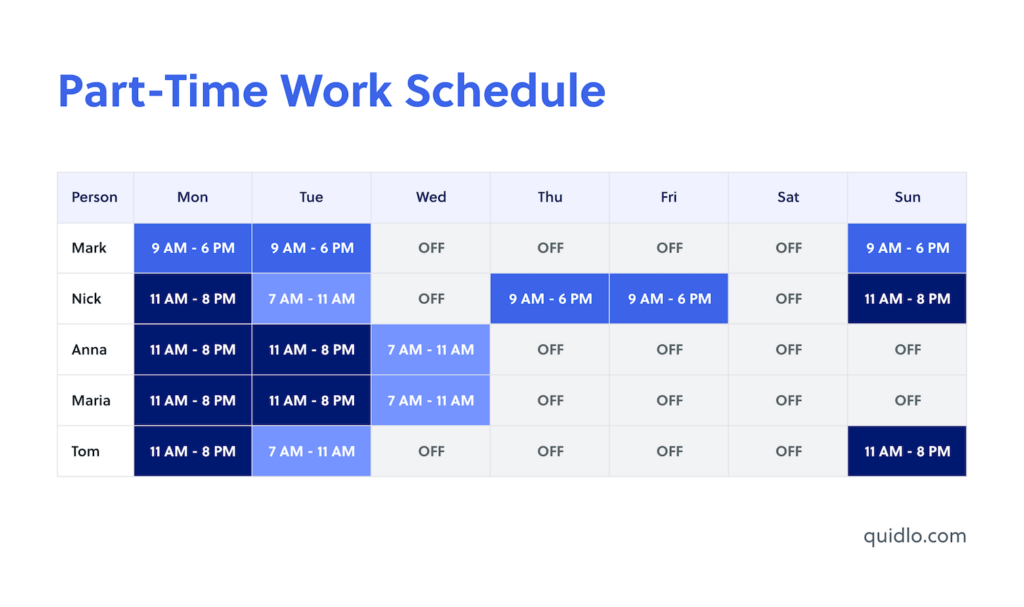 course working hours