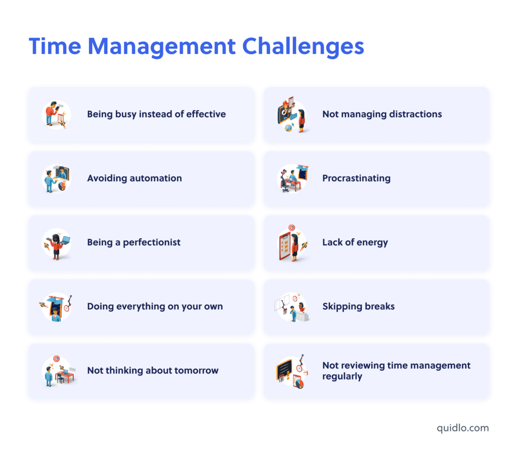 List of Time Management Challenges