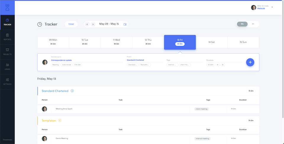 Time Tracker - Manual Time Tracking Mode